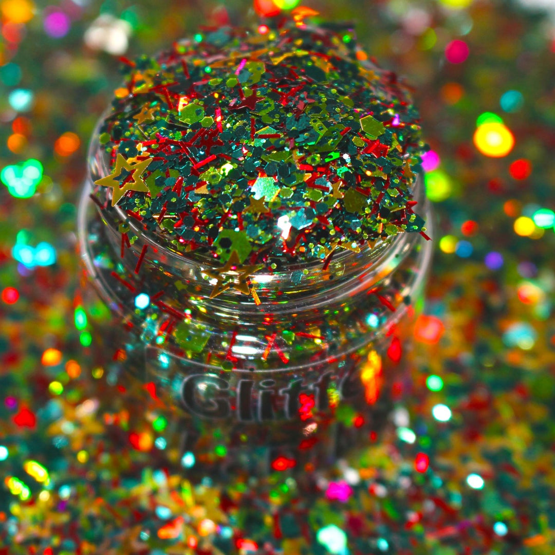The First Noel Christmas Glitter by GlitterLambs.com