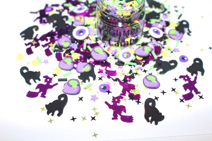 Time To Cast Some Spells Halloween Clay Sprinkles And Sequin Mix by GlitterLambs.com