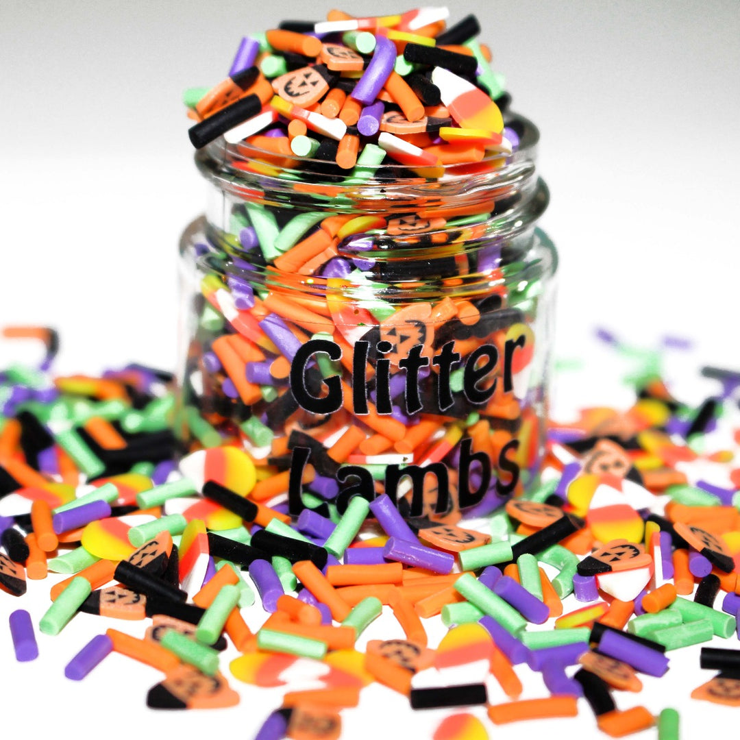 Trick Or Treat, Smell My Feet Halloween Clay Slice Sprinkles by GlitterLambs.com