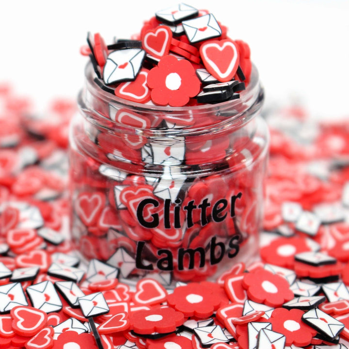 Valentine's Day Shaker Bits Clay Sprinkles by GlitterLambs.com