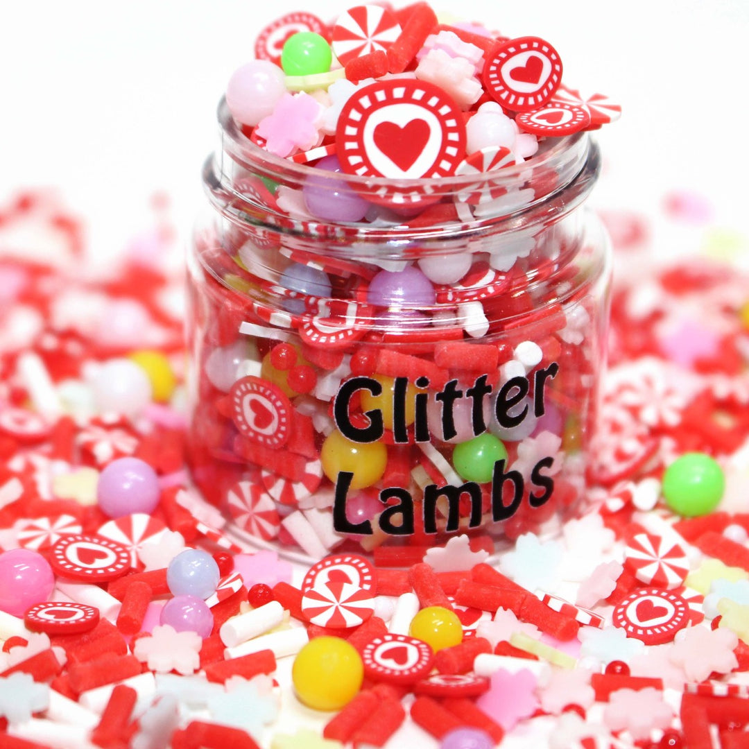 Valentine's Party Shaker Bits Clay Sprinkles by Glitterlambs.com