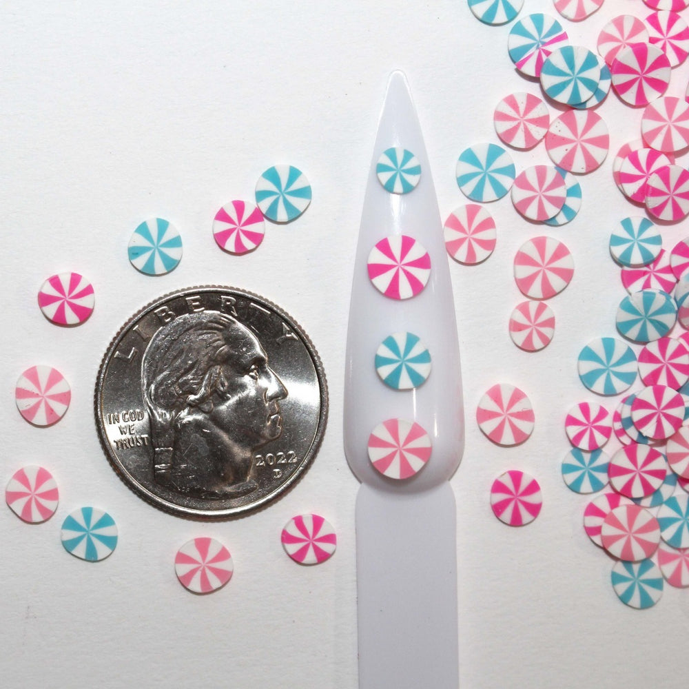 Whimsical Peppermint Lane Christmas Clay Sprinkles