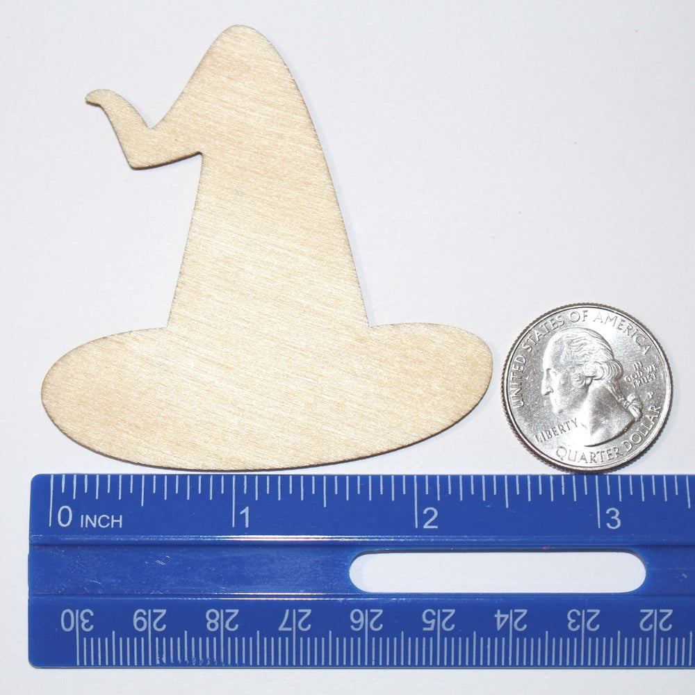 Witch Hat Halloween Laser Cut Wood Shapes by GlitterLambs.com